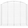 vidaXL Panier de gabions arqué 200x50x160/180 cm Fer galvanisé