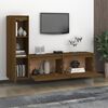 vidaXL Meubles TV 3 pcs Marron miel Bois massif de pin