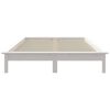 vidaXL Cadre de lit sans matelas blanc 140x200 cm bois massif