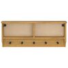 vidaXL Porte-manteau mural SANDNES 87x12x35 cm bois massif pin