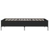 vidaXL Cadre de lit sans matelas noir 75x190 cm