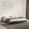 vidaXL Cadre de lit sans matelas bleu fonc&eacute; 180x200 cm velours