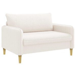 vidaXL Fauteuil XXL Cr&egrave;me Boucl&eacute;