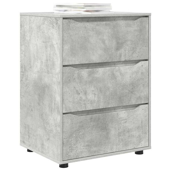 vidaXL Armoire de rangement Gris b&eacute;ton 60 x 48 x 81 cm