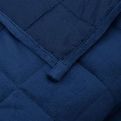vidaXL Couverture lestée Bleu 200x200 cm 9 kg Tissu