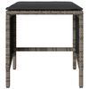 vidaXL Salon de jardin 4 pcs avec coussins gris r&eacute;sine tress&eacute;e