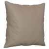 vidaXL Canap&eacute; 2 places avec oreillers taupe 140 cm tissu microfibre