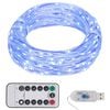 vidaXL Guirlande LED avec 300 LED Bleu 30 m