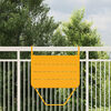 vidaXL Table Suspendue de Balcon Jaune 60 x 39 x 65 cm Acier