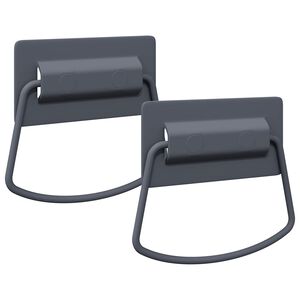 vidaXL Poign&eacute;es de Cabinet 2 pcs Anthracite 85 x 45 mm M&eacute;tал