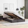 vidaXL Lit de Rangement avec matelas Gris 140 x 190 cm Faux cuir