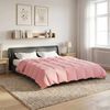vidaXL Duvet d'&eacute;t&eacute; simple Matelass&eacute; Rose 200 x 240 cm Microfibre