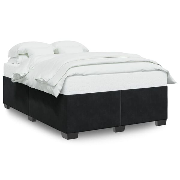 vidaXL Cadre de lit sans matelas noir 160x200 cm velours