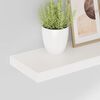 vidaXL &Eacute;tag&egrave;re murale flottante 2 pcs Blanc brillant 60x23,5x3,8cm MDF