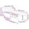vidaXL Canap&eacute;-lit escamotable Gris clair 194 x 67 x 82 cm Microfibre