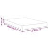 vidaXL Matelas de Lit avec matelas Gris clair 140 x 200 cm tissu