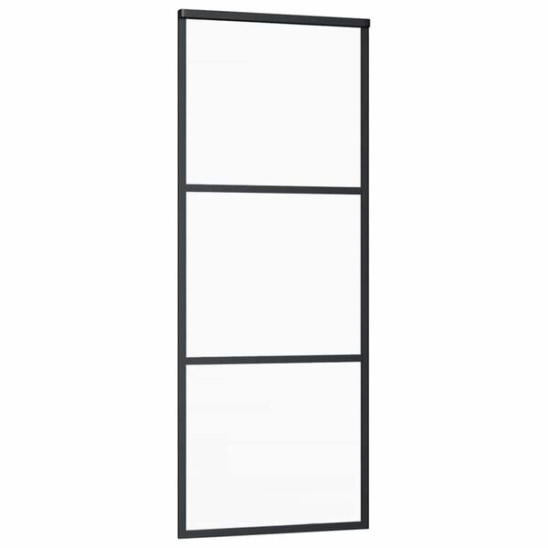 vidaXL Porte coulissante avec kit de quincaillerie 76x205 cm Verre ESG