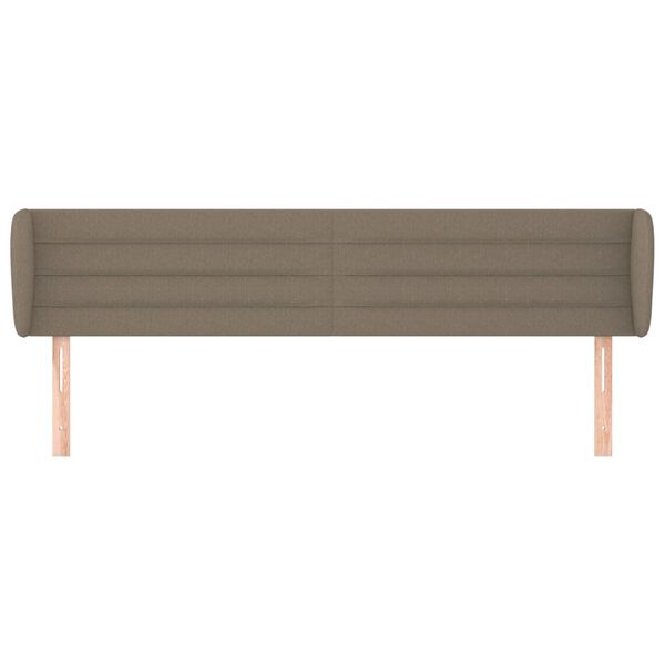 vidaXL T&ecirc;te de lit avec oreilles Taupe 183x23x78/88 cm Tissu