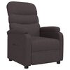 vidaXL Fauteuil inclinable Marron fonc&eacute; Tissu