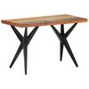 vidaXL Table à manger 120x60x76 cm Bois de récupération massif
