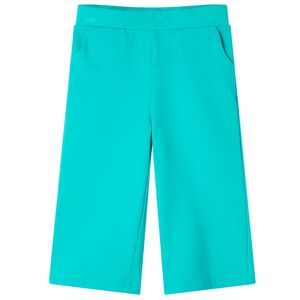 Pantalon à jambes larges pour enfants menthe 140