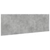 vidaXL T&ecirc;te de lit avec armoires gris b&eacute;ton 240 cm bois d'ing&eacute;nierie