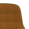 vidaXL Chaises &agrave; manger pivotantes lot de 4 Marron Velours