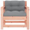 vidaXL Chaises de jardin avec coussins lot de 2 bois massif douglas