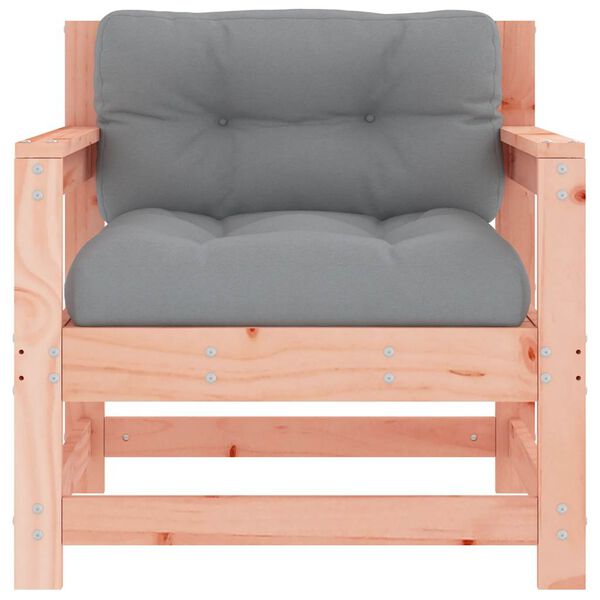 vidaXL Chaises de jardin avec coussins lot de 2 bois massif douglas