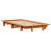 vidaXL Cadre de lit sans matelas cire marron 90x200 cm bois pin massif
