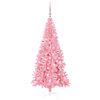 vidaXL Sapin de No&euml;l avec 300 LED avec support Rose 180 cm PVC