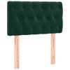 vidaXL T&ecirc;te de lit Vert fonc&eacute; 80x7x78/88 cm Velours