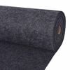 vidaXL Tapis Anthracite 1,2 x 10 m Polyester