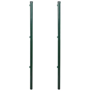 vidaXL Poteaux de cl&ocirc;ture 2 pcs 115 cm
