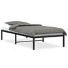 vidaXL Cadre de lit m&eacute;tal sans matelas noir 90x190 cm