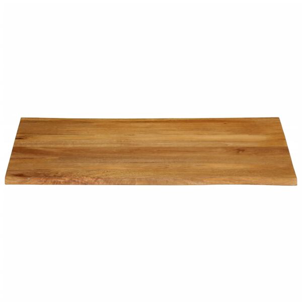 vidaXL Dessus de table 90x80x3,8 cm bord vivant bois massif manguier