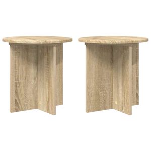 vidaXL Support de Plante 2 pcs Ch&ecirc;ne Sonoma 40 x 40 x 40 cm