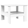 vidaXL Table basse Blanc 57 x 55 x 45 cm Bois d'ing&eacute;nierie