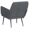 vidaXL Fauteuil Gris foncé 62x79x79 cm Velours