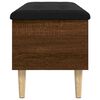 vidaXL Banc de rangement ch&ecirc;ne marron 102x42x46 cm bois d'ing&eacute;nierie