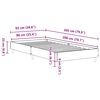 vidaXL Cadre de lit sans matelas vieux bois 90x200 cm bois ing&eacute;nierie