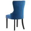vidaXL Chaises à manger lot de 2 bleu velours