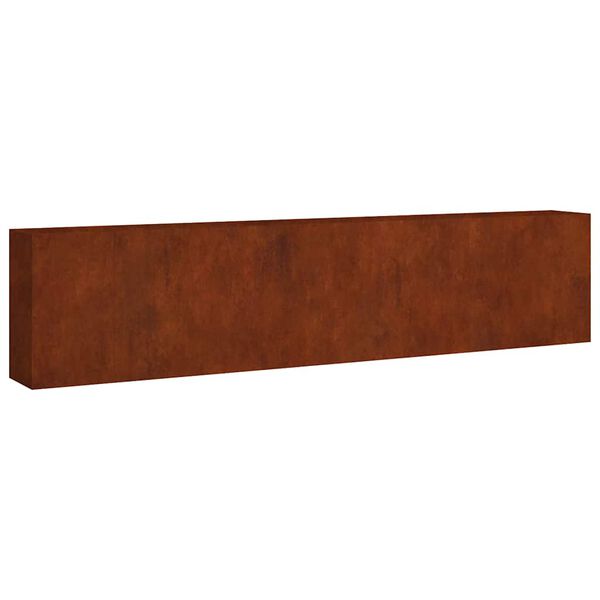 vidaXL Lit sur&eacute;lev&eacute; de jardin 360x40x80 cm acier corten
