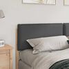 vidaXL T&ecirc;te de lit capitonn&eacute;e Gris Naturel et Fonc&eacute; 180 cm Pin massif