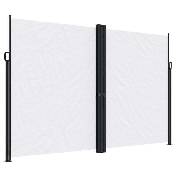 vidaXL Auvent lat&eacute;ral r&eacute;tractable blanc 220x1000 cm
