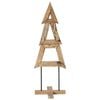 vidaXL Sapin de No&euml;l Marron 120 cm Bois de teck massif
