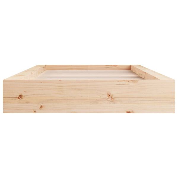 vidaXL Cadre de lit sans matelas 100x200 cm bois massif