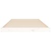 vidaXL Cadre de lit sans matelas blanc 100x200 cm bois de pin massif