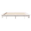 vidaXL Cadre de lit sans matelas blanc 135x190 cm bois de pin massif