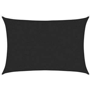 vidaXL Voile d'ombrage 160 g/m&sup2; Noir 2x2,5 m PEHD